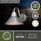 Vaxcel Outland 1 Light Dusk to Dawn Pewter Farmhouse Barn Dome Outdoor Wall Lantern T0490 - alternate 4